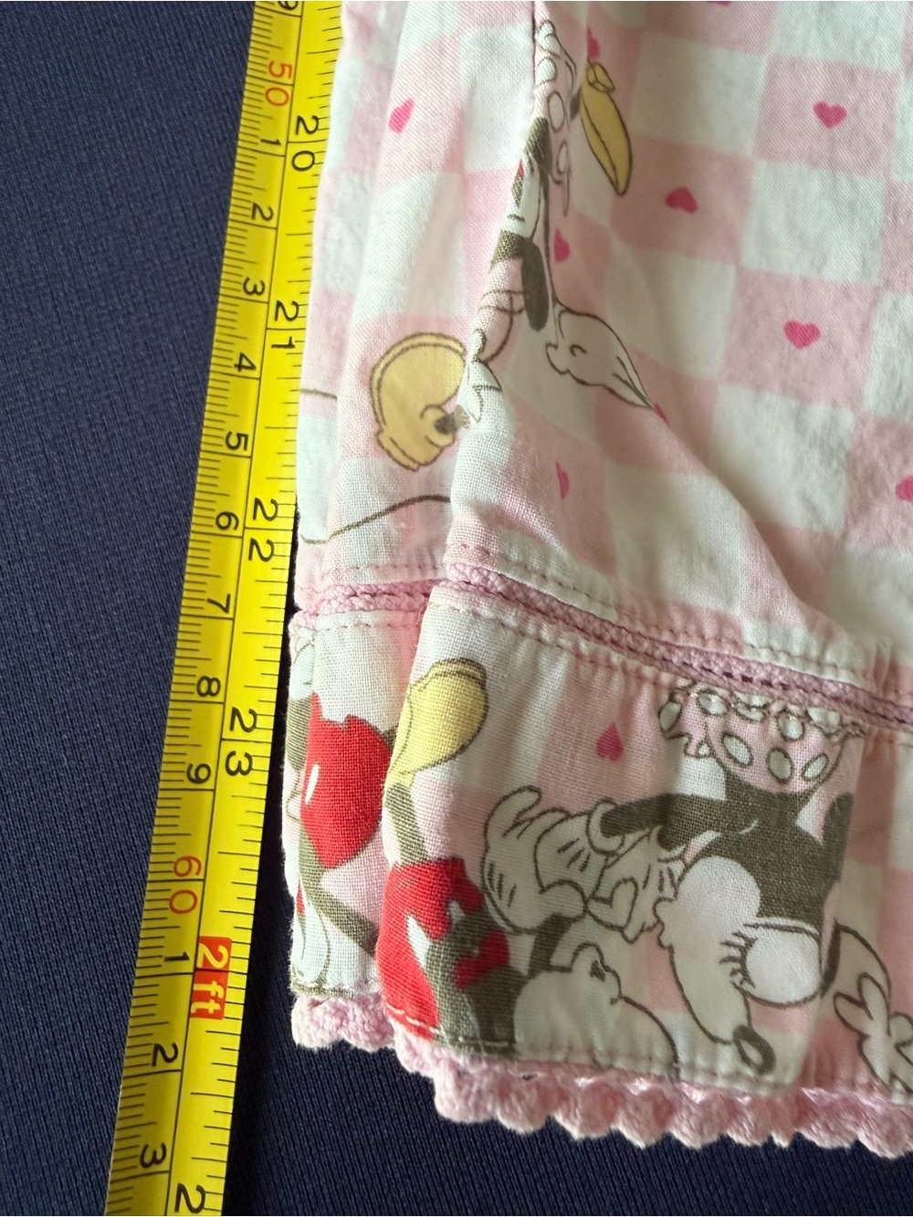 Vintage Disney Store Mickey & Minnie Mouse Pajama Set Pink Women’s Large - Picture 7 of 12
